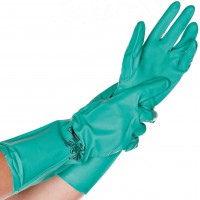 Franz Mensch Hygostar 2666 Gants professionnels en nitrile Vert Taille S 34 cm