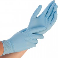 'franz mensch 2700 nitrile Gants de"Safe Light hygo Norme, XL, bleu