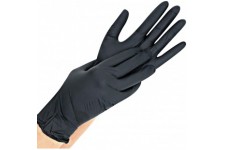 Franz Mensch Hygostar 27008 Safe Light Gants en nitrile non poudres Noir XL