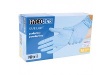 1 x 100 Stk. - Gants en nitrile non poudres/jetable une fois Gant/S M L XL/, blanc, bleu