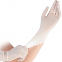 Franz Mensch Hygostar Safe Light Gants en nitrile non poudres Blanc Taille M