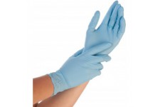 Gant en Nitrile « Safe Premium », S, Bleu