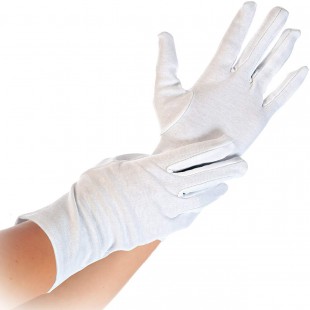 Franz Mensch Hygostar Gants en coton Blanc Taille XL