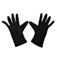 Lot de 12 : Hygostar NERO Gants en coton Noir Taille L