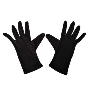 Lot de 12 : Hygostar NERO Gants en coton Noir Taille L