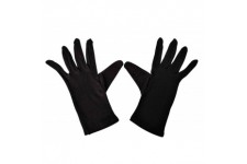 Lot de 12 : Hygostar NERO Gants en coton Noir Taille L