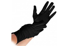 Lot de 12 : Hygostar NERO Paire de gants en coton Noir Taille M