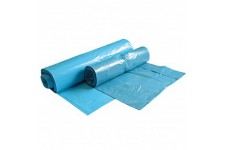 HygoClean Lot de 25 sacs poubelle en polyethylene basse densite Bleu 650 + 250 x 1100 mm 160 l