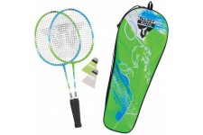 Talbot Torro Set de Badminton 2-Attacker Junior, pour Enfants, 2 Raquettes Raccourcies 53 cm, 2 Volants, dans Un Sac Precieux, 4