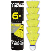 Talbot Torro Tech 350 Lot de 6 Volants de Badminton