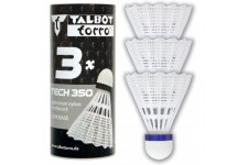 Talbot Torro TECH 350 Pack de 3 volants en nylon avec tetes en liege Blanc