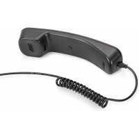 Digitus SKYPE USB Telephone handset Noir