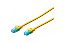 DIGITUS Patch Cable Cat5e, UTP, 2.0 m - Cable de raccordement UTP CAT5E 2.0 m, Cat5e, Jaune