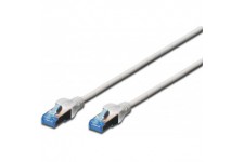 DIGITUS Cable patch Cat-5e - Blindage SF-UTP - CCA - Gaine en PVC - Cable reseau - Gris - 1 m