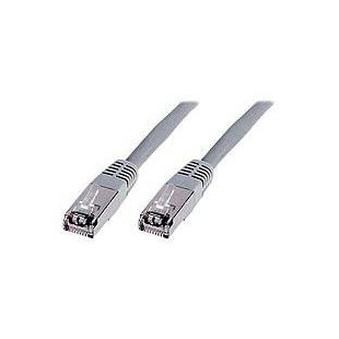 DIGITUS Cable patch RJ45 PVC AWG 26/7 CAT 5e SF/UTP Blinde Bt Bleu 2 m Gris