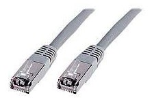 DIGITUS Cable patch RJ45 PVC AWG 26/7 CAT 5e SF/UTP Blinde Bt Bleu 2 m Gris