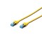 DIGITUS Cable patch RJ45 PVC AWG 26/7 CAT 5e SF/UTP Blinde Bt Bleu 1 m Jaune