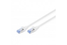 CAT 5e SF-UTP Cable de brassage, Cu, PVC AWG 26/7, length 0.5 m, color grey
