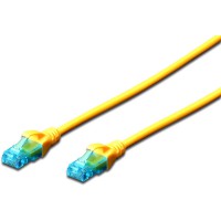 Lot de 10 : DIGITUS Patch Cable Cat5e, UTP, 1.0Â mÂ -Â Cable reseau (Cat5e UTP, 1.0Â m, Cat5e, Jaune)