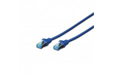 CAT 5e SF-UTP Cable de brassage, Cu, PVC AWG 26/7, length 2 m, color blue