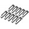 DIGITUS Support de guidage 44 x 100 mm, 10 Unites, Noir