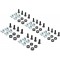 DIGITUS Support de guidage 44 x 100 mm, 10 Unites, Noir