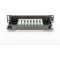 DIGITUS Cat-5e Patchpanel - 8 ports - Prises RJ45 - Montage en rack 10 pouces 1U - Panneau de distribution LSA - Blinde - Noir