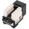 DIGITUS Keystone Module - Cat-5e - Non blinde - RJ45 - Classe D - 100 MHz - 1GBase-T - Sans outil de montage - Noir