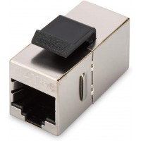Module DIGITUS Keystone, connecteur Cat 5e, 2x prise RJ45 (8P8C), pour panneau de brassage modulaire, blinde a  360°.