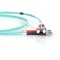 DIGITUS LWL cable Patch OM3-1 m St vers St cable Fibre Optique - LSZH - Duplex Multimode 50/125µ - 10 GBit/s - Turquoise