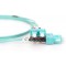 DIGITUS FO cable patch OM3 - 5 m SC vers SC cable fibre optique - LSZH - Duplex Multimode 50/125µ - 10 GBit/s - Turquoise