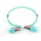 DIGITUS FO cable patch OM3 - 5 m SC vers SC cable fibre optique - LSZH - Duplex Multimode 50/125µ - 10 GBit/s - Turquoise