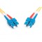 Cable patch DIGITUS LWL OS2 - 1 m cable fibre optique SC vers SC - LSZH - Duplex monomode 09/125µ - 10 GBit/s - jaune