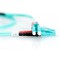 DIGITUS FO cable patch OM3 - 3 m LC a  LC cable fibre optique - LSZH - Duplex Multimode 50/125µ - 10 GBit/s - Turquoise