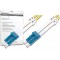 Cable patch DIGITUS FO OS2 - 1 m cable fibre optique LC a  LC - LSZH - Duplex monomode 09/125µ - 10 GBit/s - jaune