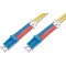 Cable patch DIGITUS FO OS2 - 5 m cable fibre optique LC a  LC - LSZH - Duplex monomode 09/125µ - 10 GBit/s - jaune