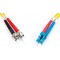 DIGITUS LWL cable Patch OS2-2 m LC vers St cable Fibre Optique - LSZH - Duplex monomode 09/125µ - 10 GBit/s - Jaune 