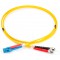 Cable patch DIGITUS LWL OS2 - 3 m cable fibre optique LC vers ST - LSZH - Duplex monomode 09/125µ - 10 GBit/s - jaune 