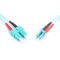 DIGITUS FO cable patch OM3 - 2 m LC vers SC cable fibre optique - LSZH - Duplex Multimode 50/125µ - 10 GBit/s - Turquoise