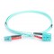 DIGITUS FO cable patch OM3 - 5 m LC vers SC cable fibre optique - LSZH - Duplex Multimode 50/125µ - 10 GBit/s - Turquoise