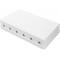 DIGITUS Boite de jonction - 6 ports - Pour modules Keystone - Point de consolidation - Boitier reseau - Blanc