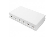DIGITUS Boite de jonction - 6 ports - Pour modules Keystone - Point de consolidation - Boitier reseau - Blanc