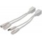 Cable adaptateur PoE passif DIGITUS - Fast Ethernet - cable injecteur & cable repartiteur - fiche et prise DC 5.5mm