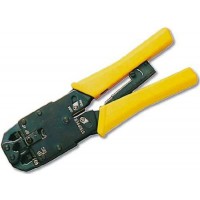Pince a  sertir pour connecteurs modulaires DIGITUS - Cable patch - Cable reseau RJ45 - RJ12 RJ11 - Cable rond et cable plat