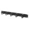 Panneau de pontage DIGITUS - 1U - 5 supports de guidage 44 x 60 mm - 19 pouces - armoire reseau - cable patch - noir