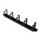 Panneau de pontage DIGITUS - 1U - 5 supports de guidage 44 x 60 mm - 19 pouces - armoire reseau - cable patch - noir