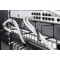Panneau de pontage DIGITUS - 1U - 5 supports de guidage 44 x 60 mm - 19 pouces - armoire reseau - cable patch - noir