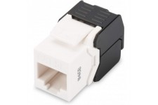 DIGITUS Keystone Module - Cat-5e - Non blinde - RJ45 - Classe D - 100 MHz - 1GBase-T - sans Outil - Blanc