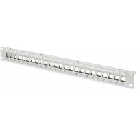 DIGITUS Patch Panel Modular - 24 Ports - 1U - Blinde - pour modules Keystone - 19 inch Rack - Gris