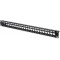 DIGITUS Patch Panel Modular - 24 Ports - 1U - Blinde - pour modules Keystone - Rack 19" - Noir